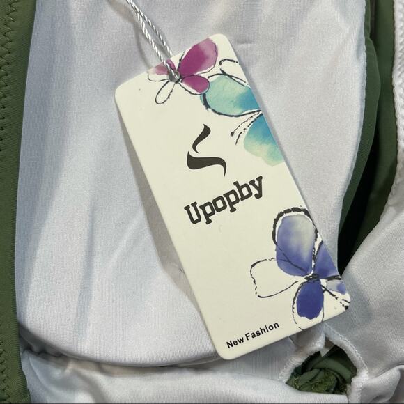 Upopby Racerback Swimsuit 1-Piece Twist Front - Picture 5 of 7